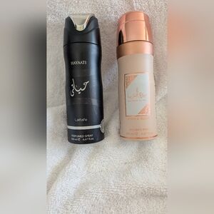 Hayaati & Asdaaf Al Arab Privé Rose Perfumed Body Spray Duo - Black & Rose Gold
